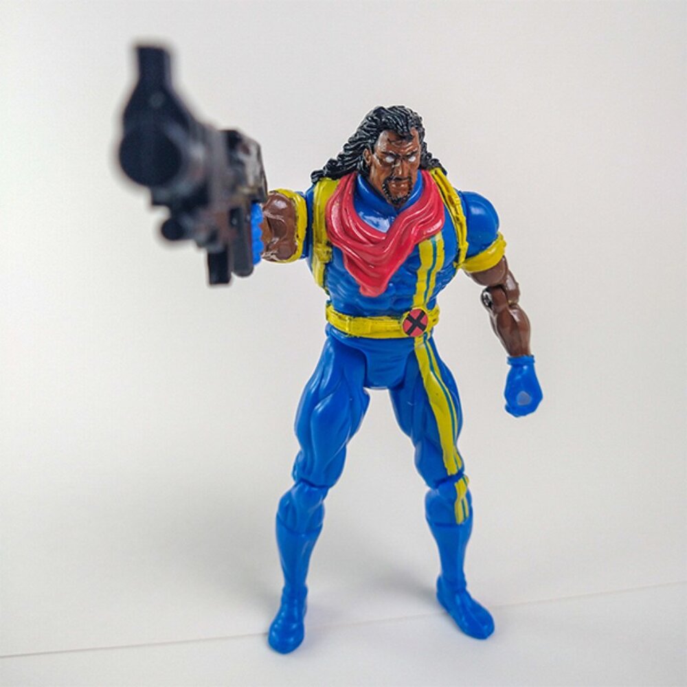 1993 Toy Biz The Uncanny X-Men Lucas Bishop Action Figure Toy Quick-Draw Weapon